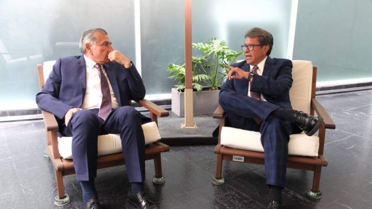 Adán Augusto López Hernández y Ricardo Monreal