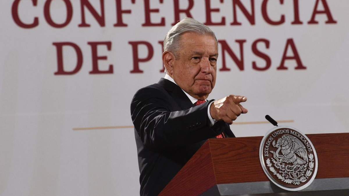 El presidente durante su conferencia matutina de este jueves en Palacio Nacional
