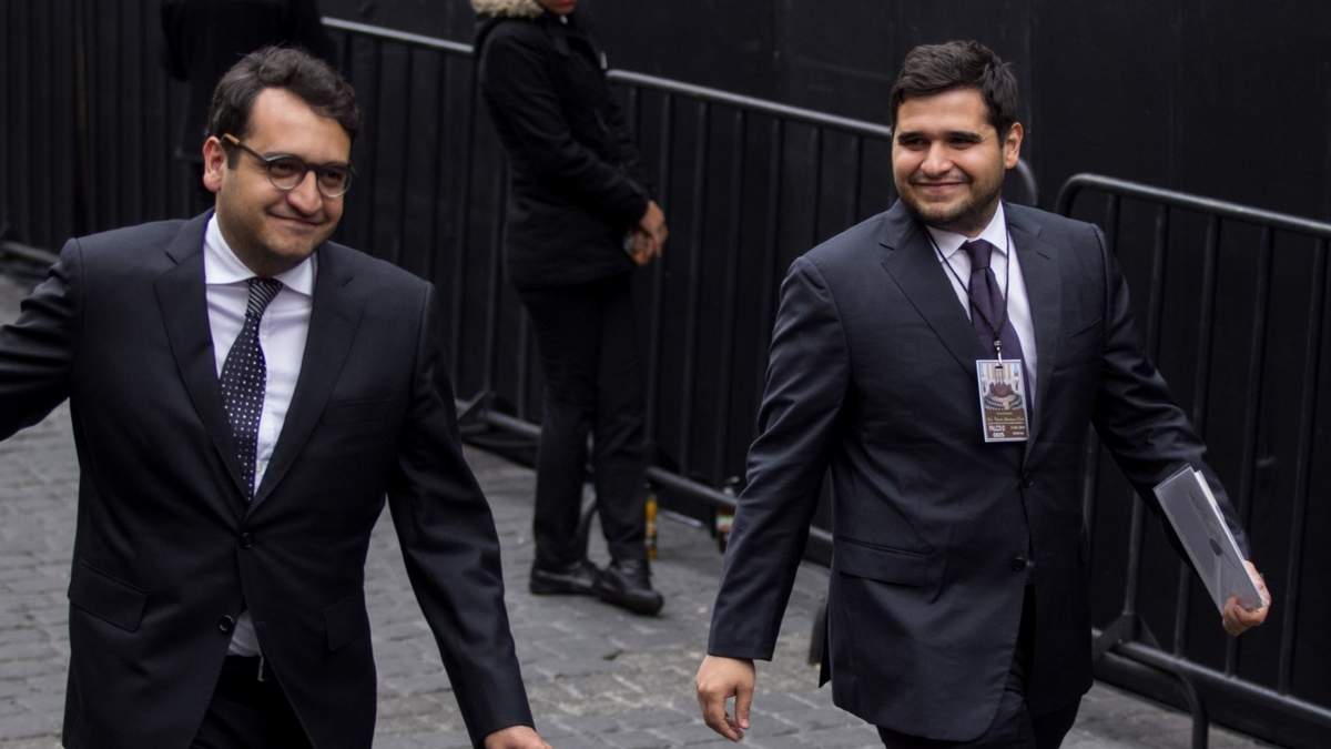 Andrés Manuel y Gonzalo López Beltrán, en imagen de 2018