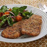 Olvidate de gastar en carne: prepará estas milanesas de berenjena extra jugosas, rellenas de jamón y queso