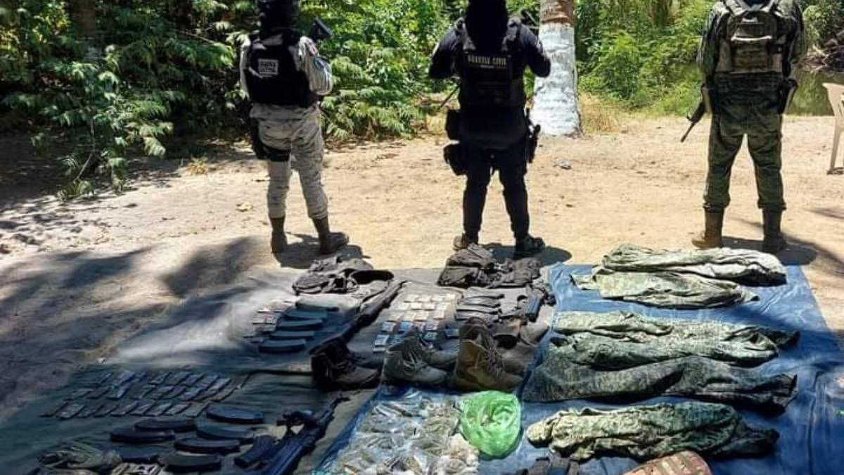 Lo decomisado por militares