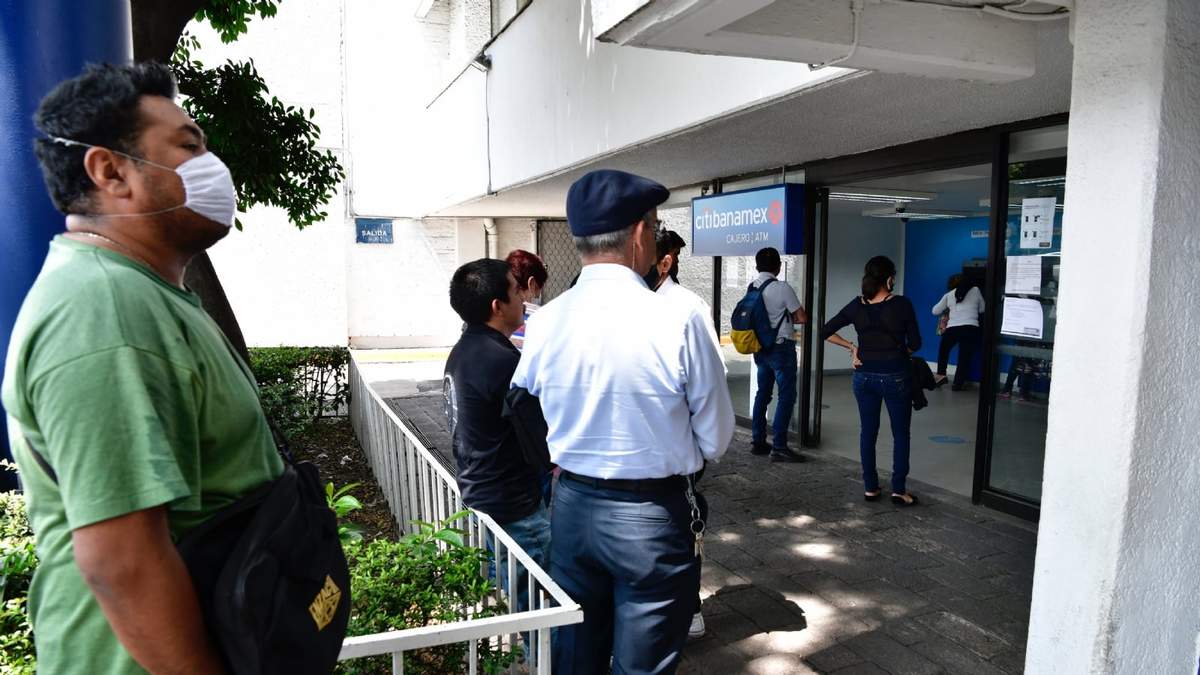 Una sucursal bancaria en la Ciudad de México