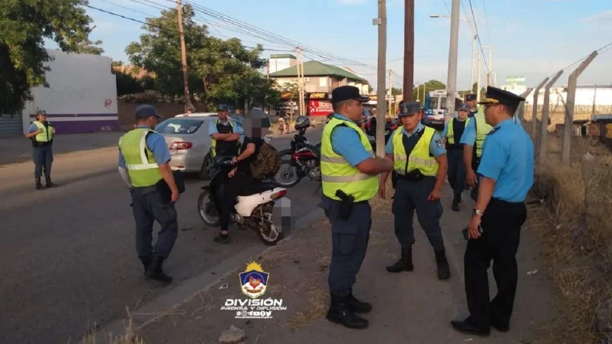 Un importante operativo de la Policía provincial. Fuente Policía Neuquén