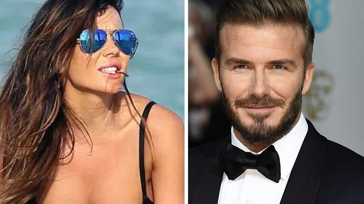 Karina Jelinek-David Beckham. Fuente: (Instagram).