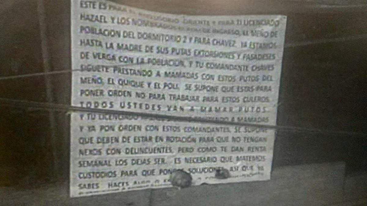Manta hallada cerca del Reclusorio Oriente