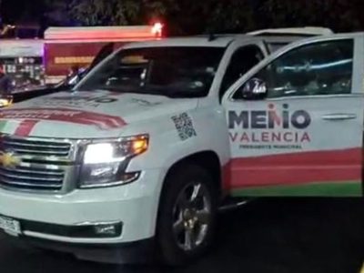 Atacan camioneta de candidato del PRI a alcaldía de Morelia, hay dos lesionados
