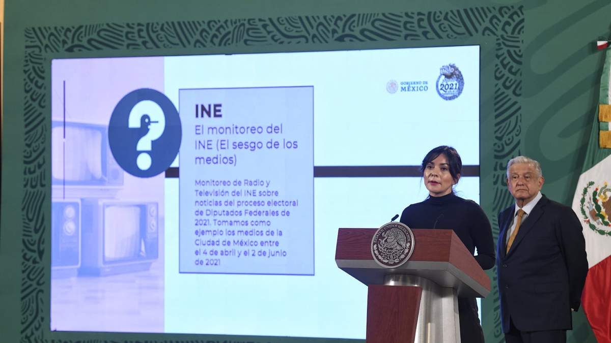 El presidente acompañado por Ana Elizabeth García Vilchis, el pasado 7 de julio