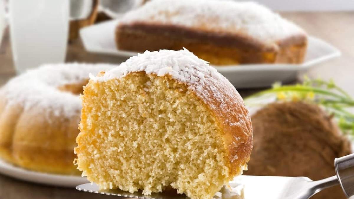 Budín de coco y miel. Fuente: (X)