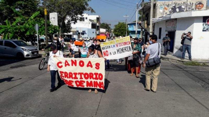 Marcha en Canoas contra proyectos mineros