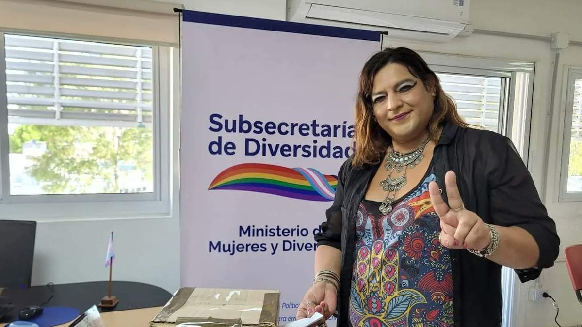 Dayana Torres, primera delgada trans de ATE. Fuente: (Twitter)