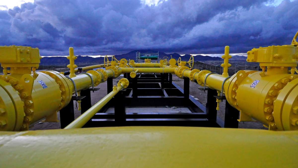 Producción de gas en Bolivia (Fuente: Twitter)