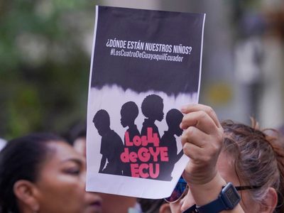 Policía de Ecuador halla cuerpos cerca de zona militar tras desaparición de 4 menores hace 16 días