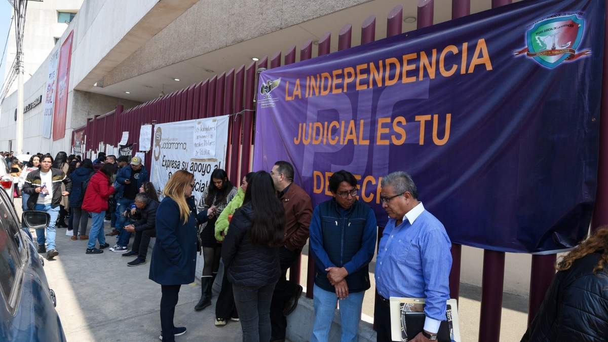 Paro en la sede del Poder Judicial Federal en Toluca, el pasado 19 de septiembre