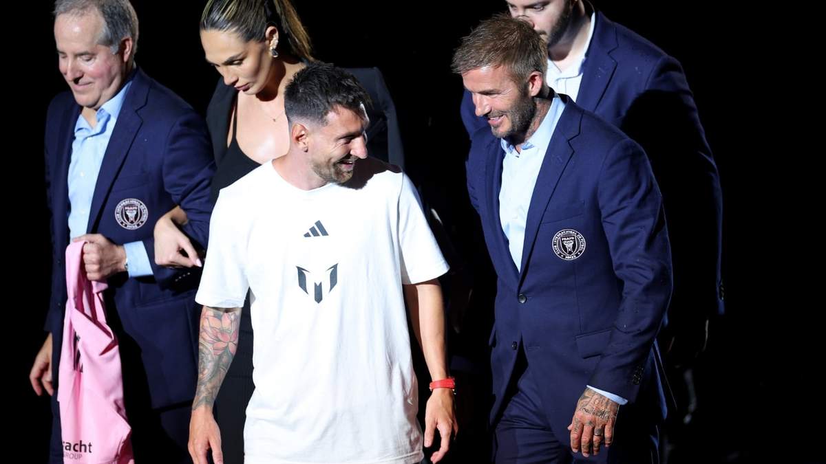 Lionel Messi y David Beckham. Fuente: (X)