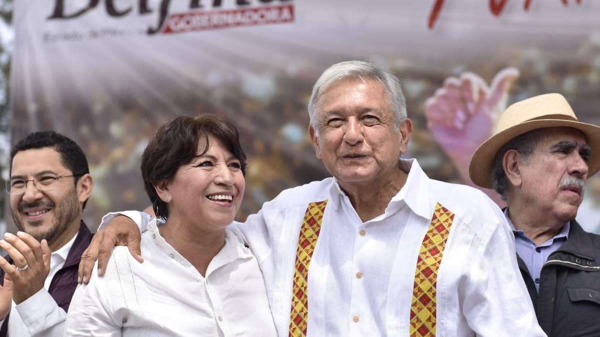 Delfina Gómez y López Obrador