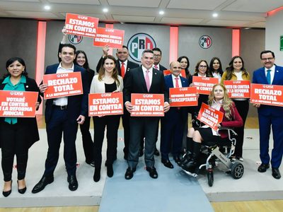 Senadores del PRI ratifican voto unificado contra la reforma al Poder Judicial