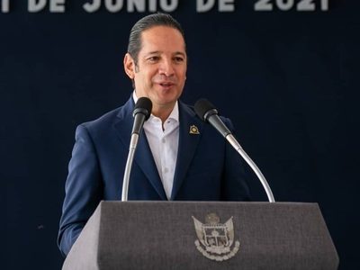 Francisco Domínguez, gobernador de Querétaro, da positivo a covid-19 otra vez