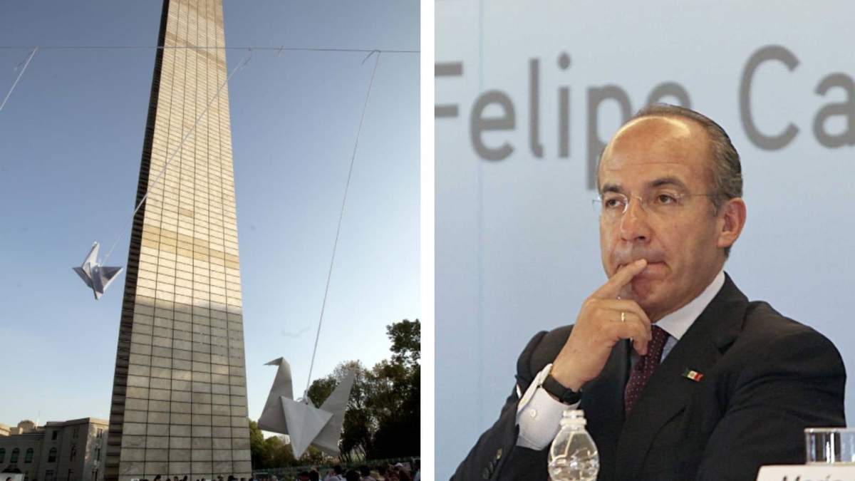 La "Estela de luz" de Felipe Calderón