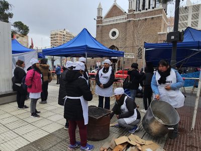 El Obispo junto a las organizaciones sociales veneraron a San Cayetano
