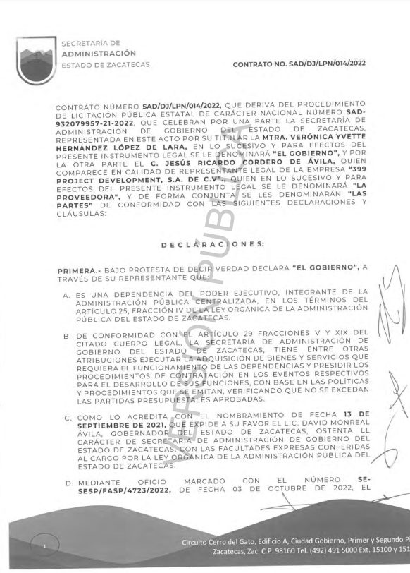 contrato zacatecas