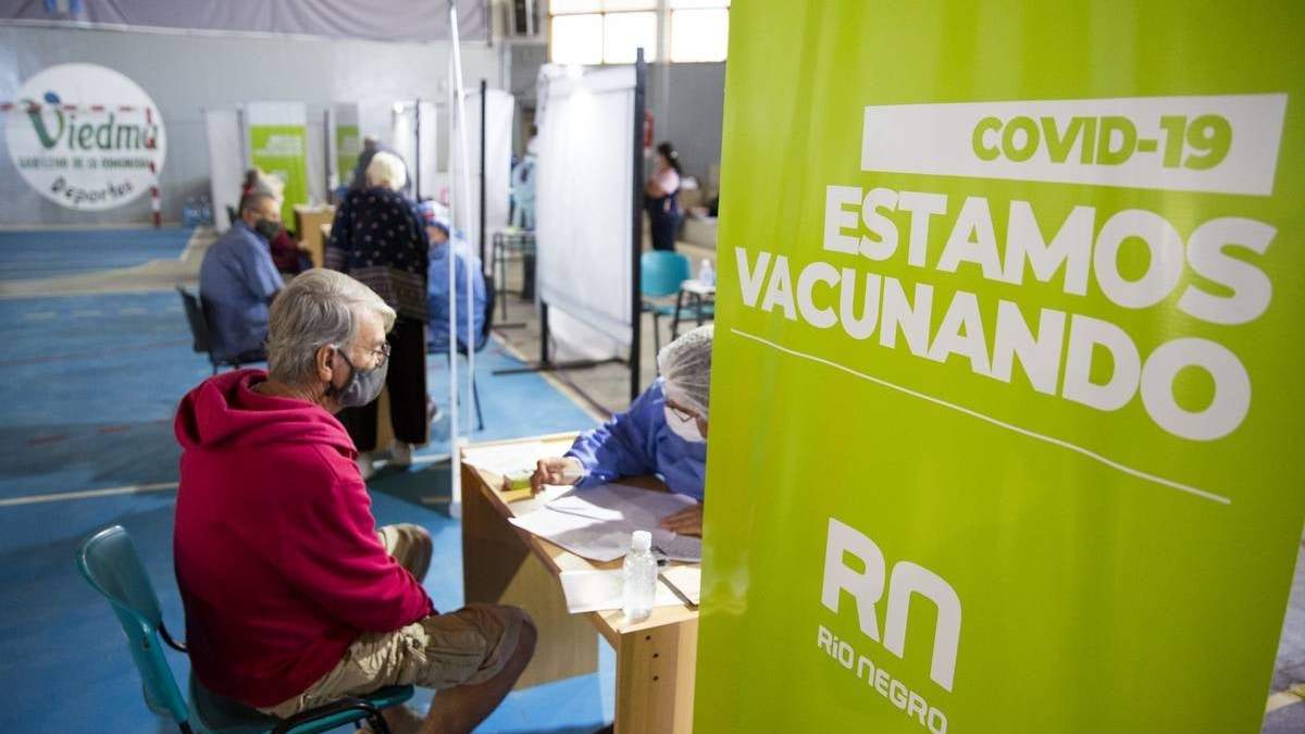 Plan de vacunación contra el coronavirus en Río Negro. Fuente: (Twitter)