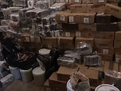 Incautan droga, armas y más de dos millones de municiones a una célula del Cártel de Sinaloa