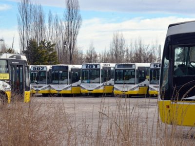 La ciudad amaneció sin el servicio de transporte de colectivos
