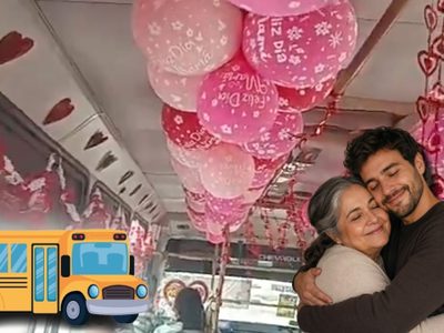 Video viral: chofer sorprende con autobús decorado para celebrar el Día de las Madres