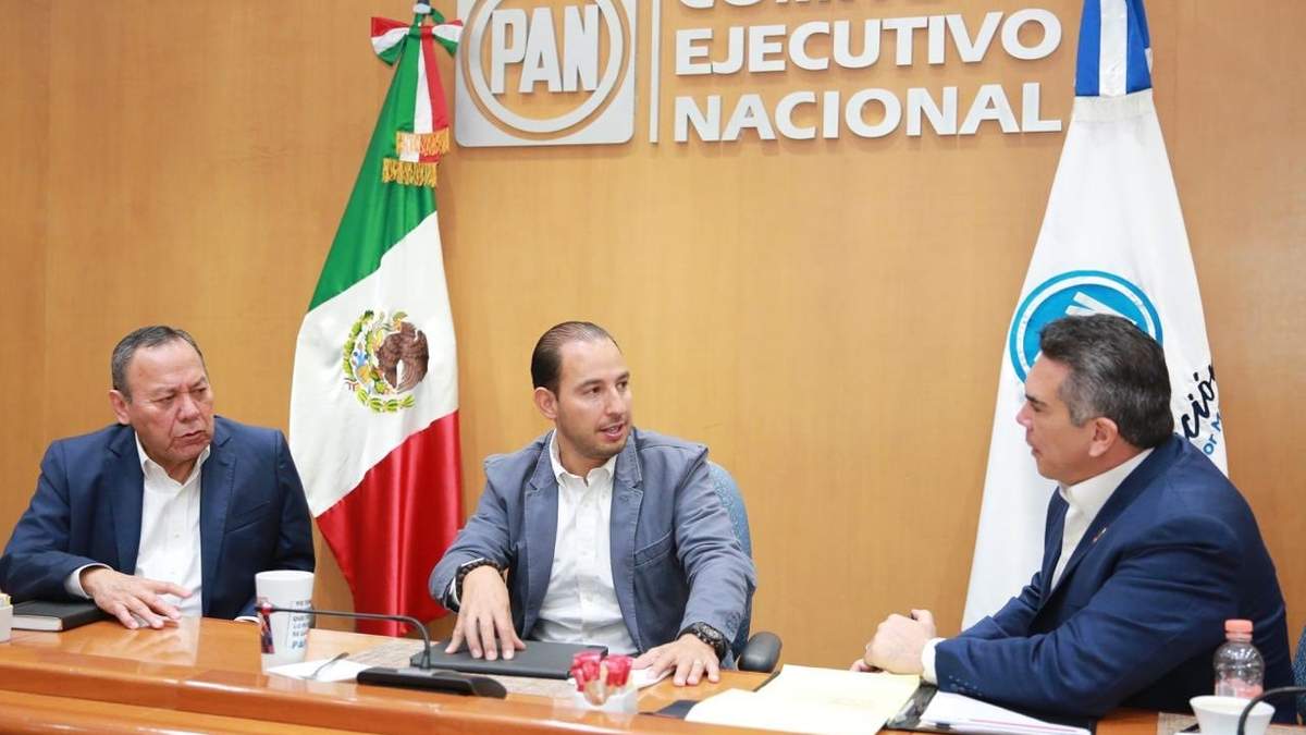 Los dirigentes partidistas de "Va por México"