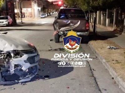 Fuerte choque este sábado cerca del parque Jaime de Nevares, dejó un herido