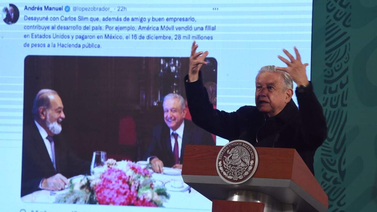 AMLO dijo que Carlos Slim se porta bien y no promueve la oposición