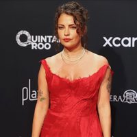 Con estampado botánico y transparencias: el vestido de red carpet de Dolores Fonzi que se puede usar de día