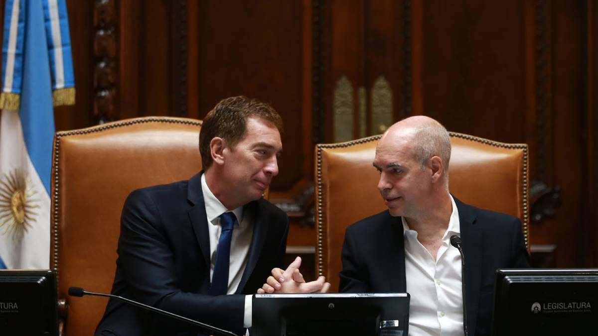 Diego Santilli y Horacio Rodríguez Larreta. Fuente: (Twitter)