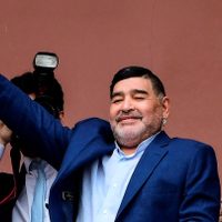 La historia de la foto de Diego Maradona en el balcón de la Casa Rosada