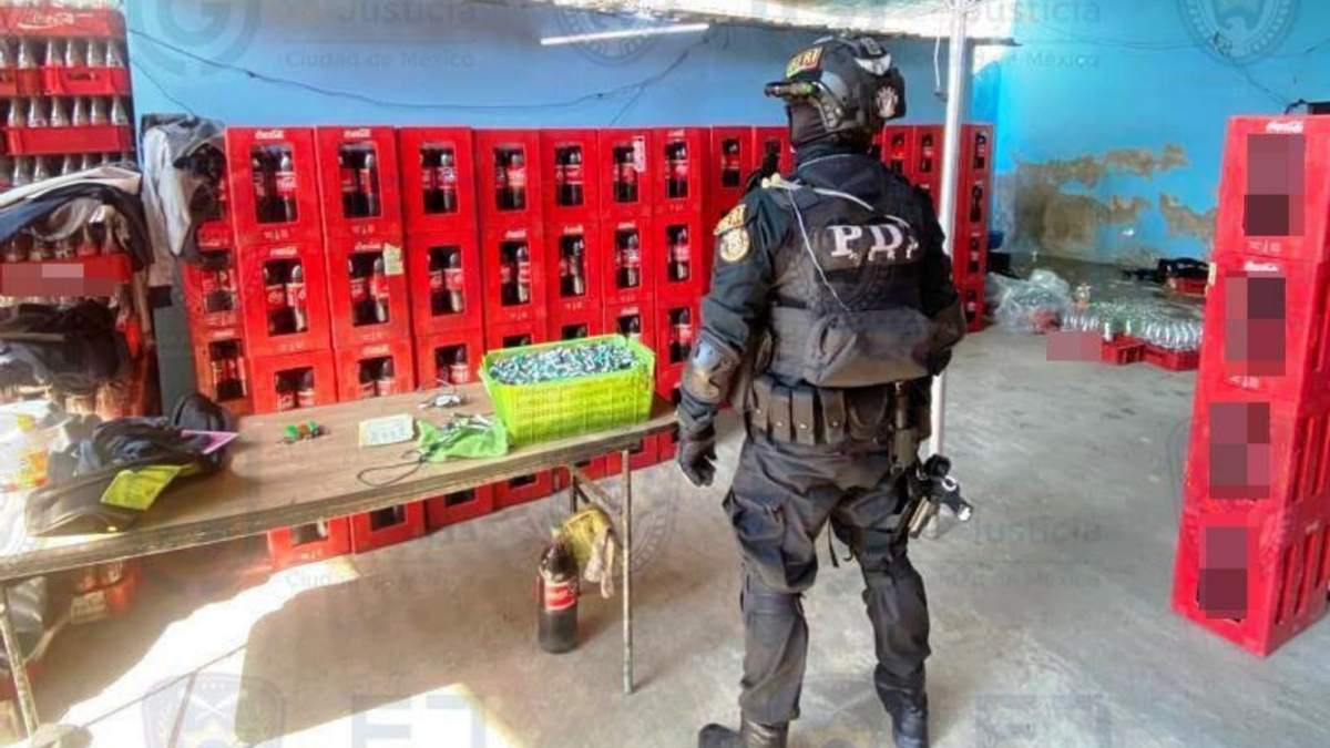 Se clonaba refresco de la marca Coca-Cola en Iztapalapa