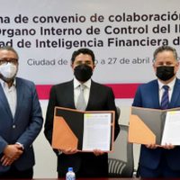 INE y UIF firman convenio para frenar delitos relacionados con la corrupción