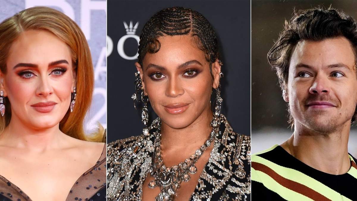 Adele, Beyoncé y Harry Styles