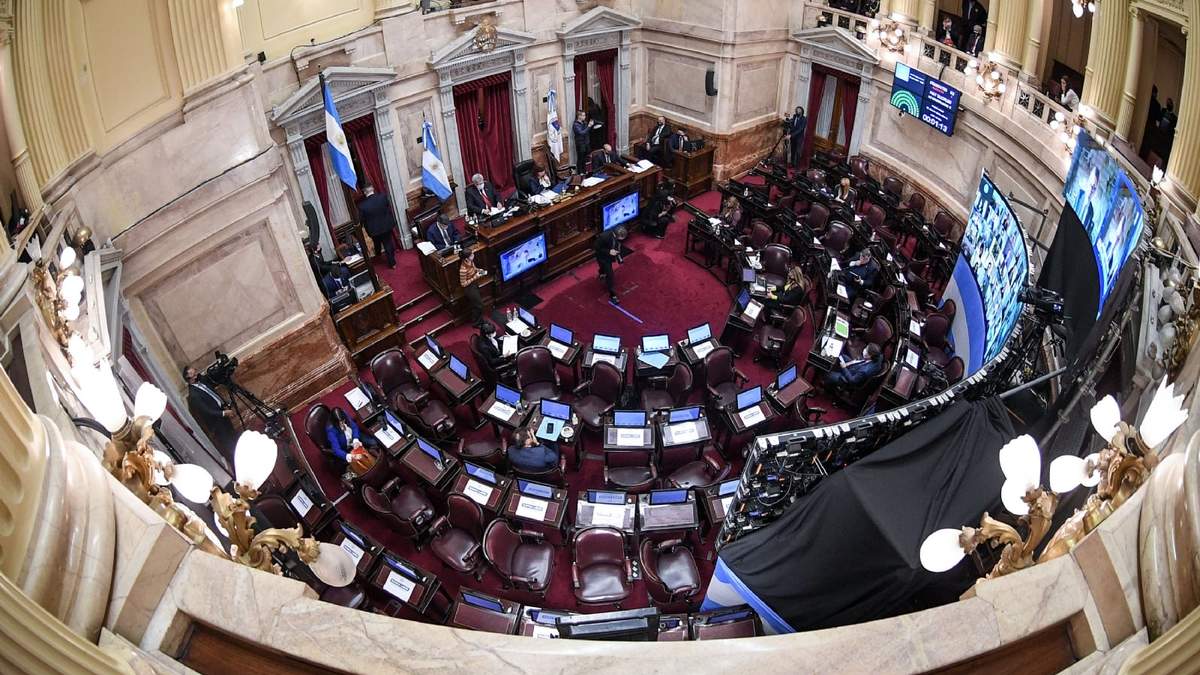 El Senado tuvo hoy una sesión especial. Fuente: (Twitter)