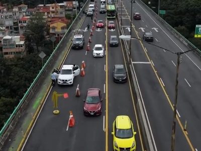 Ola de asaltos en Puente de los Poetas por tránsito lento a causa de obras de mantenimiento