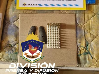 La Policía secuestró un arma de fuego y municiones en el barrio Toma 7 de Mayo