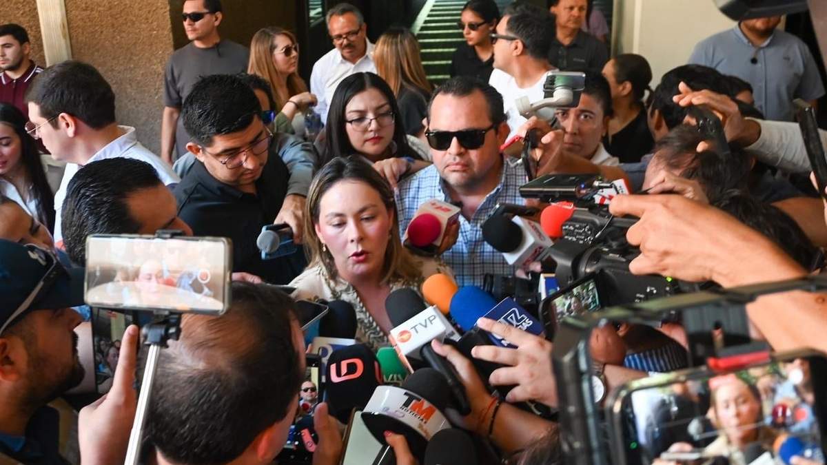La gobernadora interina de Sinaloa, Yeraldine Bonilla