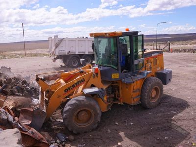 Zapala realiza obras de mantenimiento en el Basurero Municipal