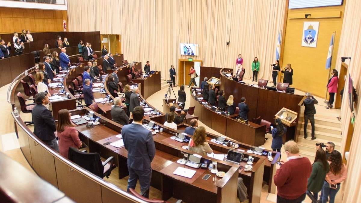 Sesión ordinaria de la Legislatura provincial. Fuente: (Twitter)