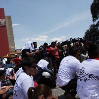 Naufraga entre opiniones divididas mitin por el auditorio Che Guevara de la UNAM