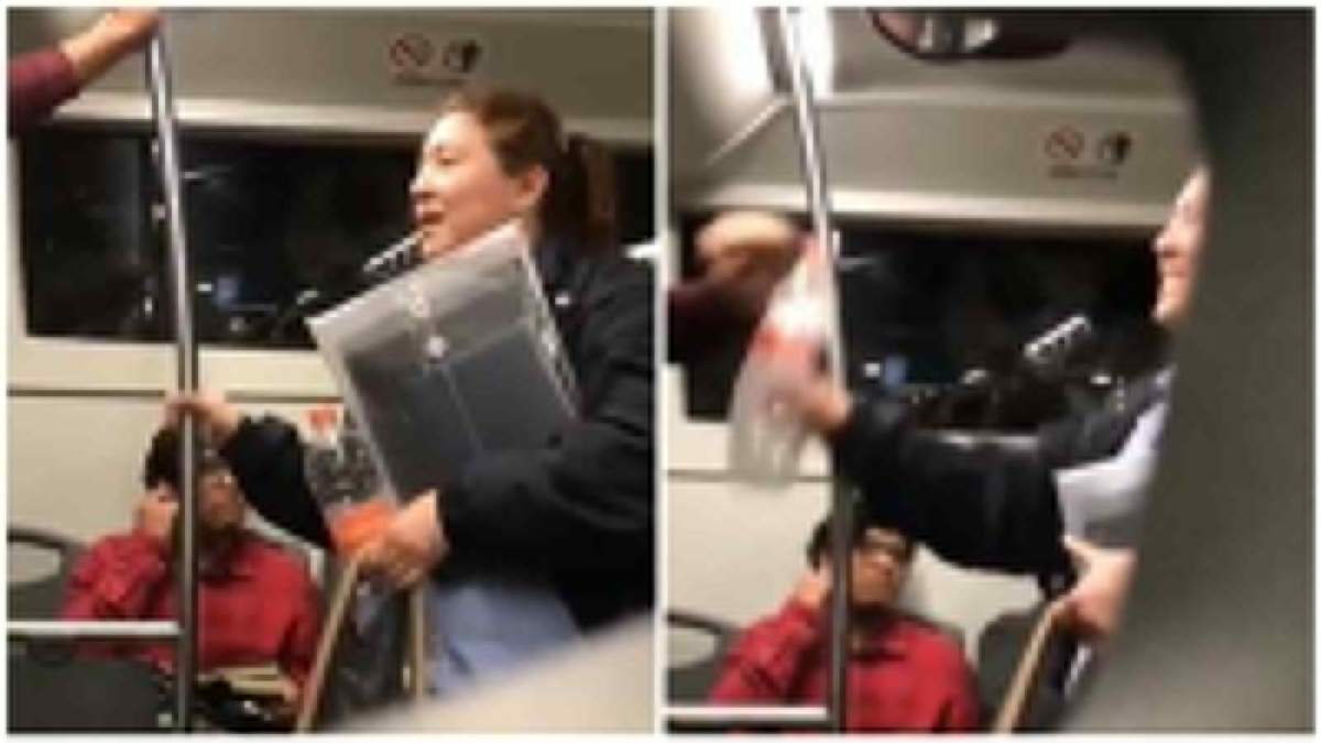 Lady Herpes agrede a pasajero en el metrobús de la CDMX