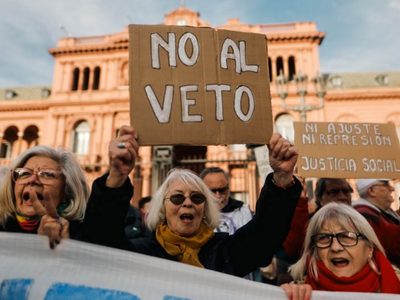 Movimientos sociales se unen a los jubilados para la marcha contra el veto de Javier Milei