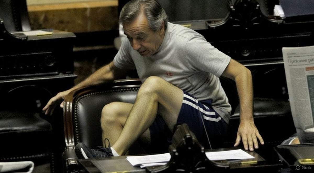 Borocotó inventó el deporte de la política argentina: el "salto de banca".