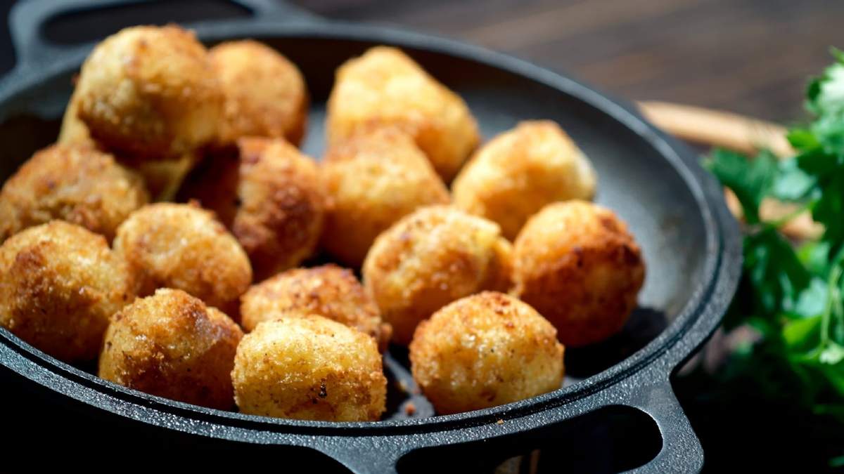 Croquetas de papa y queso. Fuente: (X)