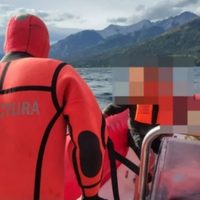 Prefectura rescató a dos personas varadas por el viento en el lago Nahuel Huapi