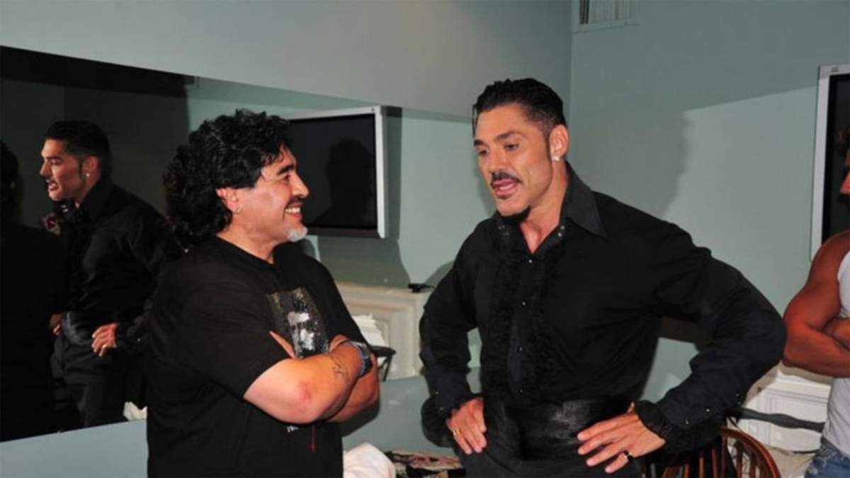 Ricardo Fort y Diego Armando Maradona. Fuente: (Instagram)